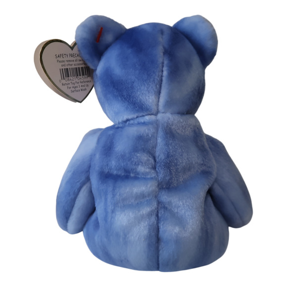 VTG TY Beanie Babies Peace Bears Lot of 2 1996 & 2003 Retired MWMT Tie-Dye Blue - Picture 9 of 11